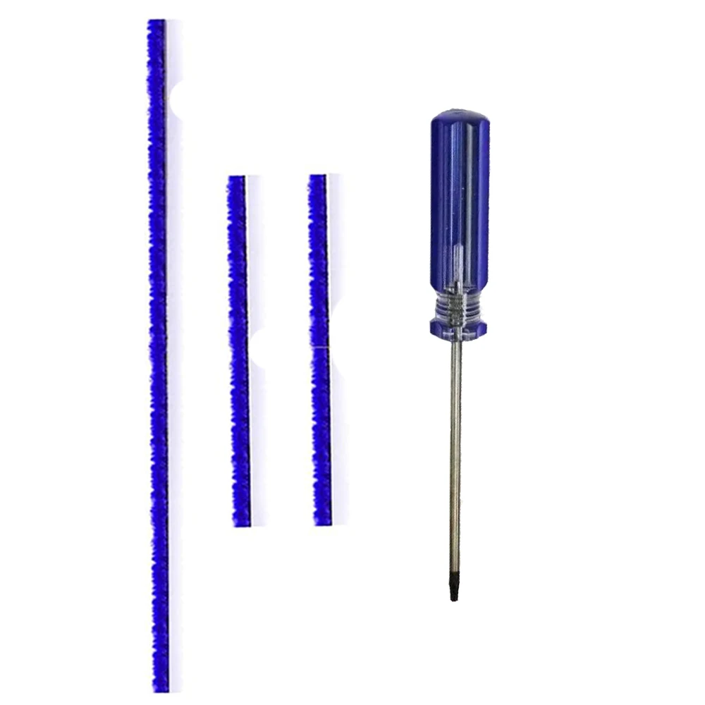 Plush and Felt Replacement Strips with Soleplate Wheels for Soft Roller Cleaner Heads