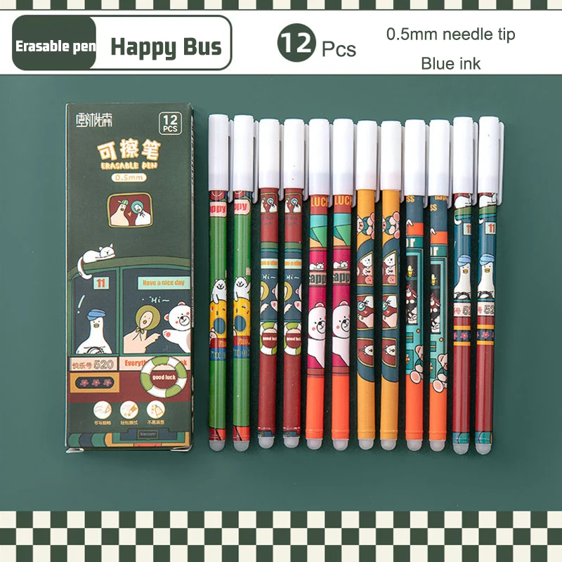 BAYTORY Pastel Erasable Gel Pens, 6Pcs Blue Ink & 6Pcs Refills - View #8