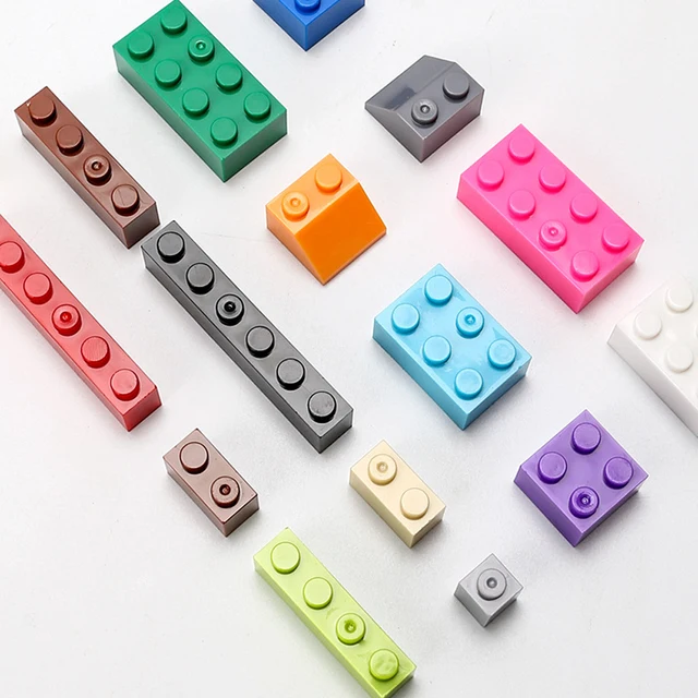 125/250g Building Blocks Bulk Set City Classic Bricks Colorful Assembly DIY Creative Toy Educational Interactive Toy for Kids 3
