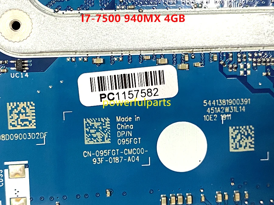 100% working For Dell Inspiron 5468 7460 7560 motherboard with i7-7500 cpu + graphic BKD40 LA-D821P 095FGT tested ok pc motherboard cheap Motherboards