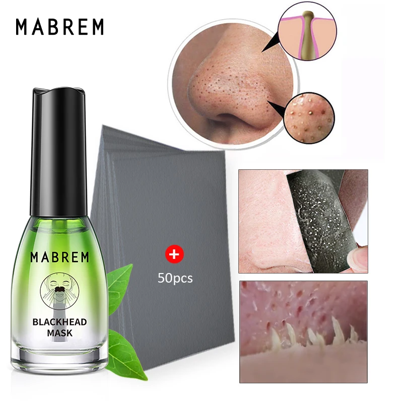 

MABREM Remove Blackhead Mask Nasal Membrane Skin Care Products Bamboo Charcoal Gentle Pore-shrinking Nose Patch Deep Cleansing