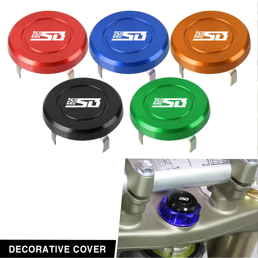 

Аксессуары для мотоциклов SUZUKI 250SB 250XC 250SB XC 2016 2017 Allyears, крышка рулевого стержня CNC, декоративная крышка с винтом