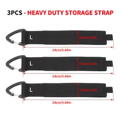 Cord Organizer with Triangle Buckle - Heavy - Duty Nylon Wire Manager and Storage Straps (3pcs)
