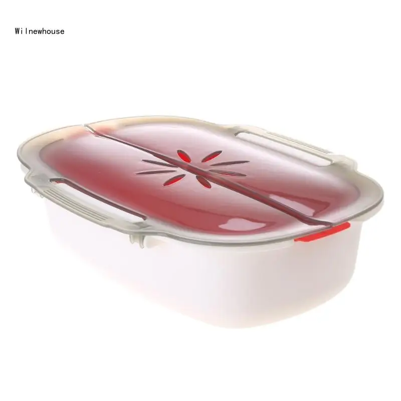 

Микроволновая печь, пароварка, корзина для рыбы, мяса, овощей, пароварка, кухонная посуда, Прямая поставка