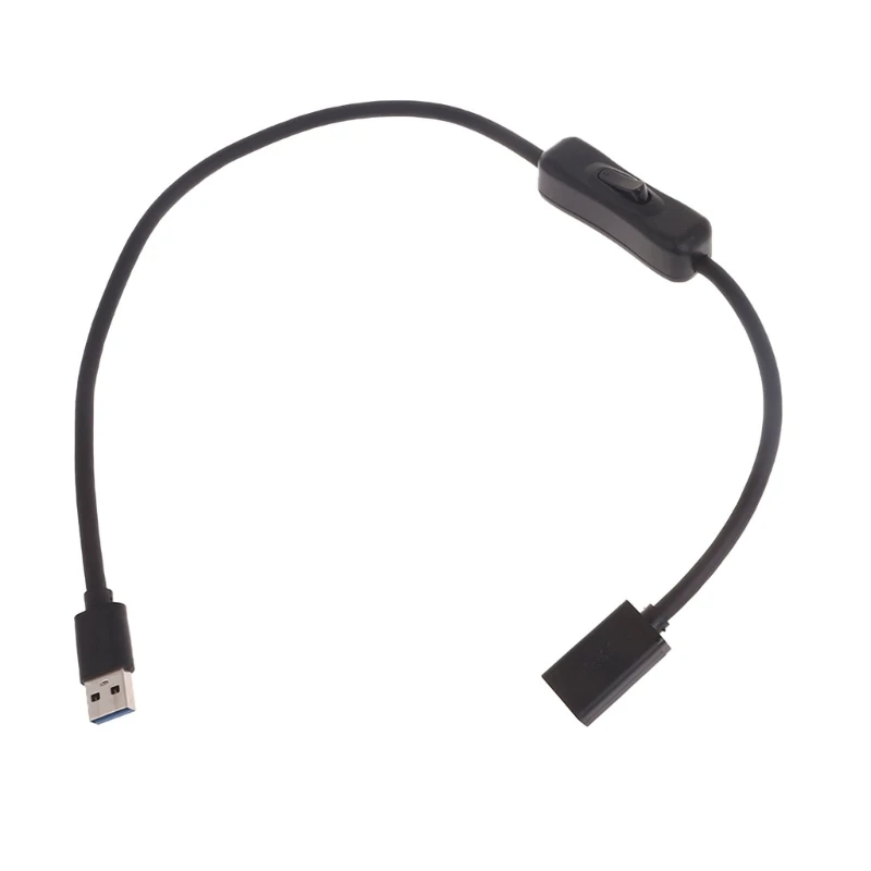 

USB Cable with On Off Power Switches, Straight-headed USB3.0 Male to Female Data Line Power Supply Extension Cord Wire