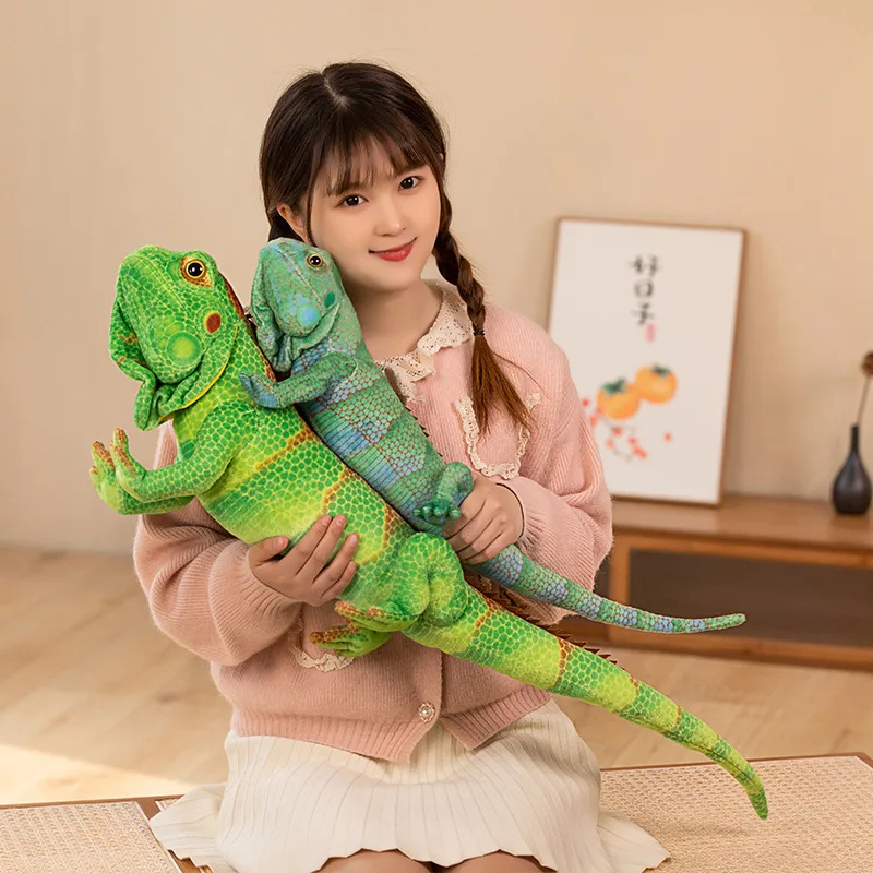 

1Pc 65/95cm Simulation Lizard Plush Toys Real Like Lacertid Stuffed Soft Animal Toy Room Car Decor Gift for Girls Boys