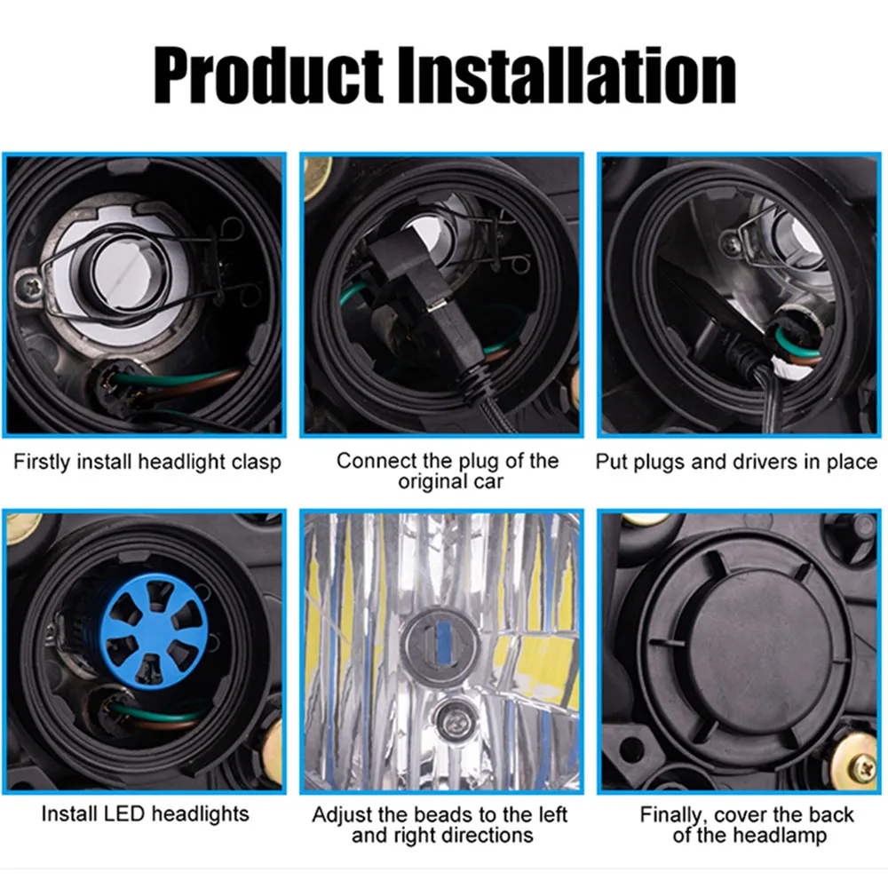 Car H7 Led Headlight bulb Motorcycle H13 H4 High Low Beam 110W 16000LM Fan 6000k Auto Led Fog Lamp K11 CSP Chip Canbus Light