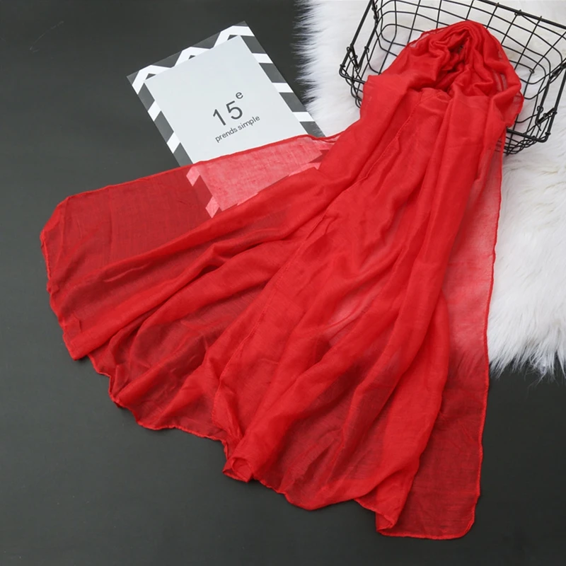 Рисунок 4 - 180x80 см однотонная хлопково-льняная шаль