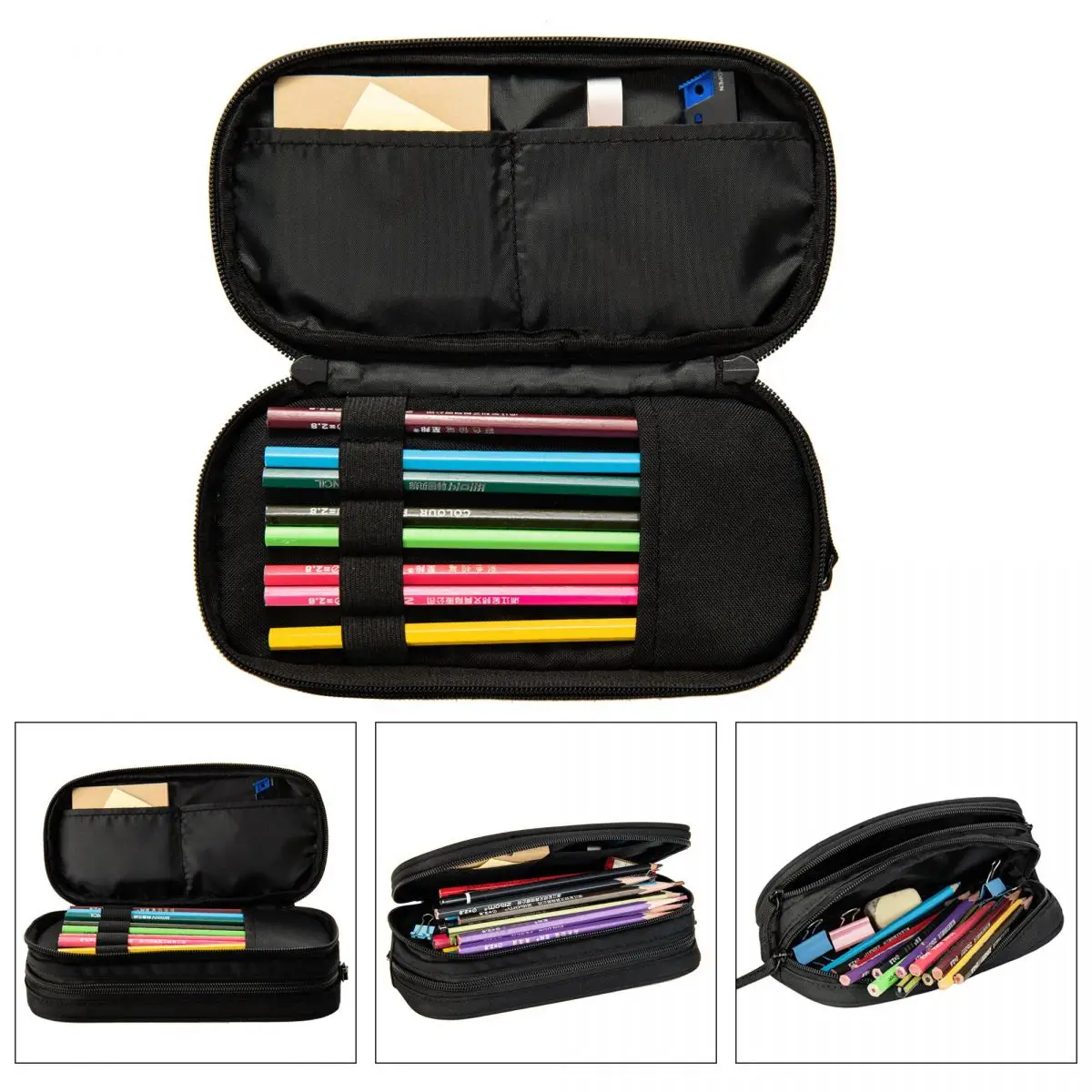 Galaxy Pencil Cases Classic Space Star Galaxy Pen Holder Bag Student Large  Storage Students School Zipper Pencilcases