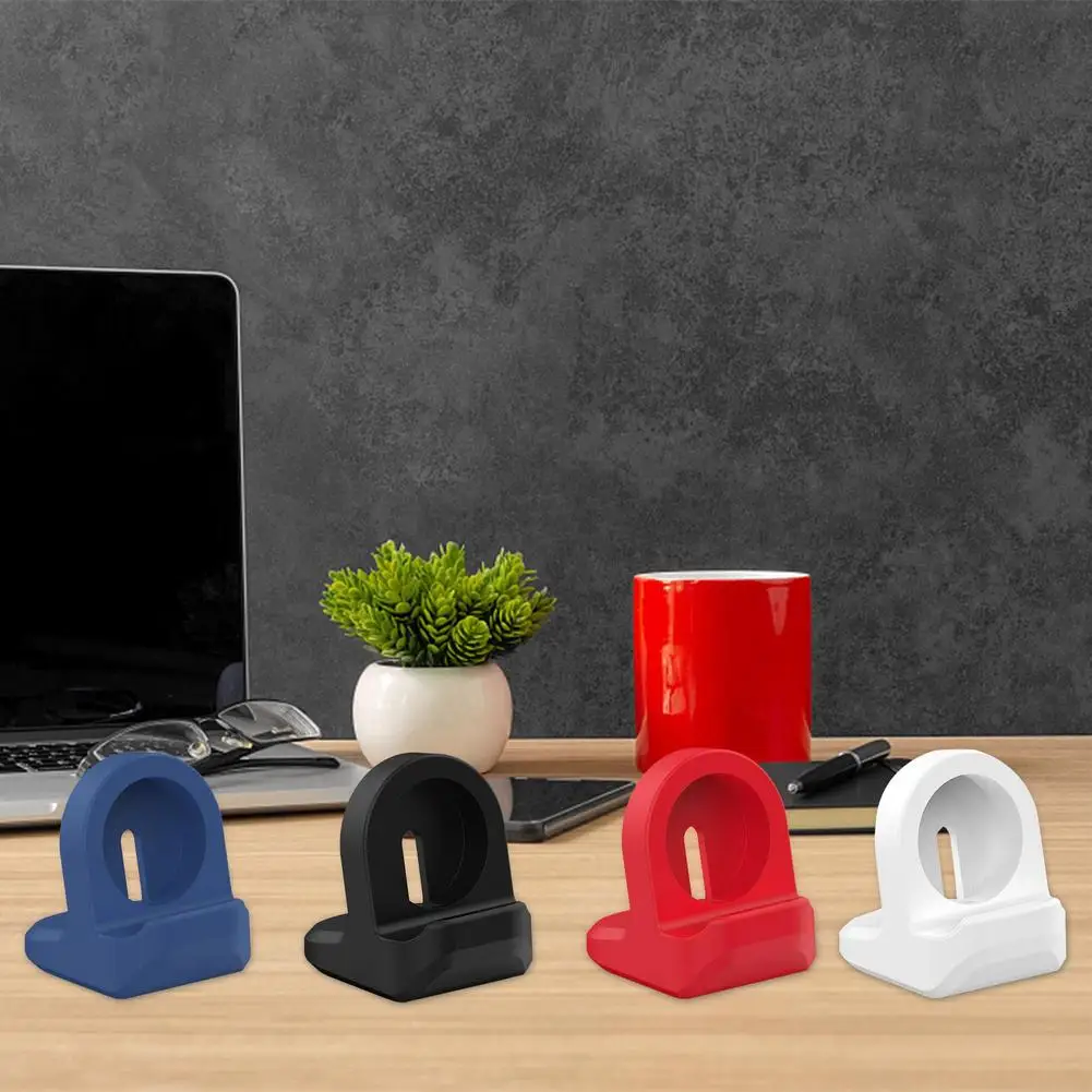 

Silicone Charger Holder Cable Hole Charging Support Charger Bracket Compatible For Pixel Watch Dock Stand