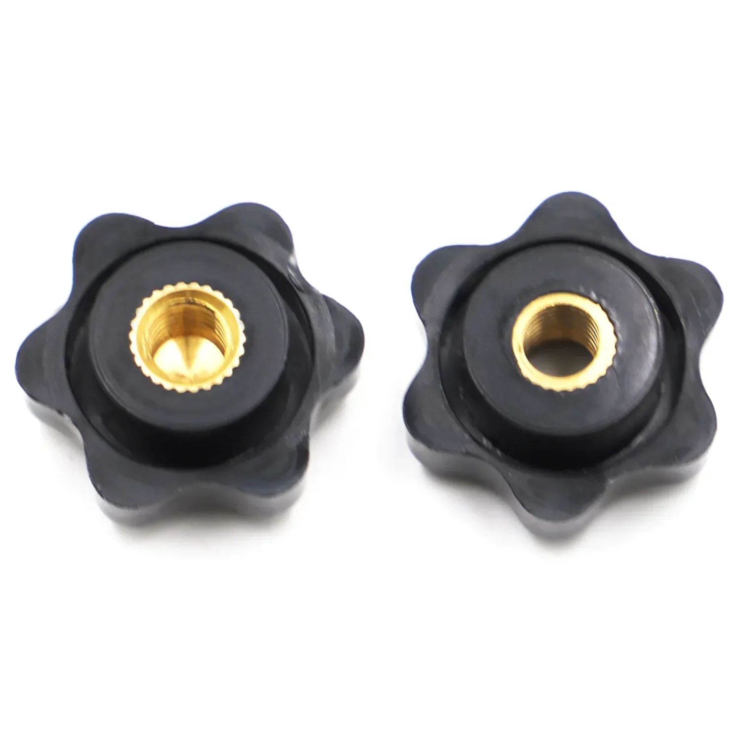 Bakelite hand tighten nuts, M4 M5 M6 M8 M10 black plum, handle thread star, mechanical thumb nuts clamping knob