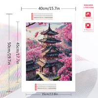 Evershine Full Square Diamond Embroidery House Landscape Painting Cross Stitch Kits DIY Building Mosaic Tree New 2024 2