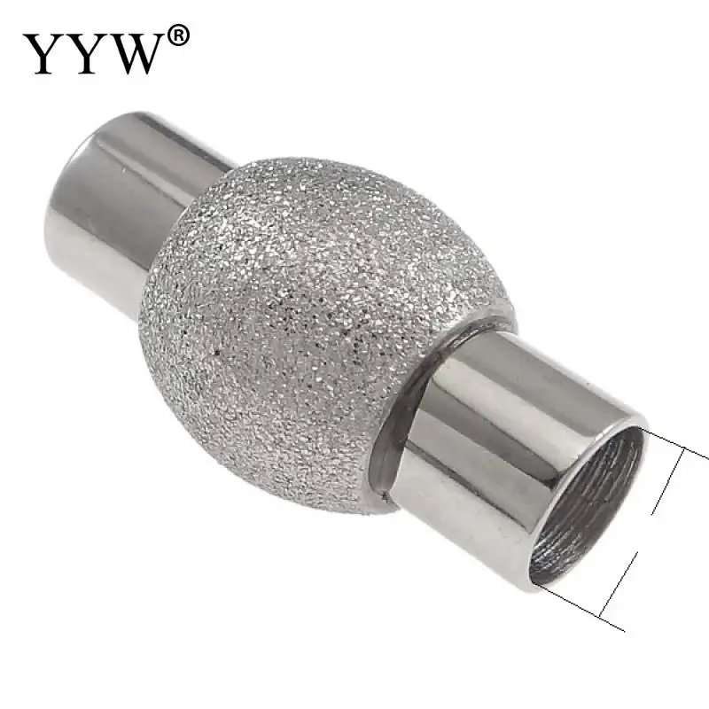 30PCs Stainless Steel Magnetic Clasp  Leather Cord Clasps Pushlock Snap Buckle Bracelet For Jewelry Making Diy Supplies