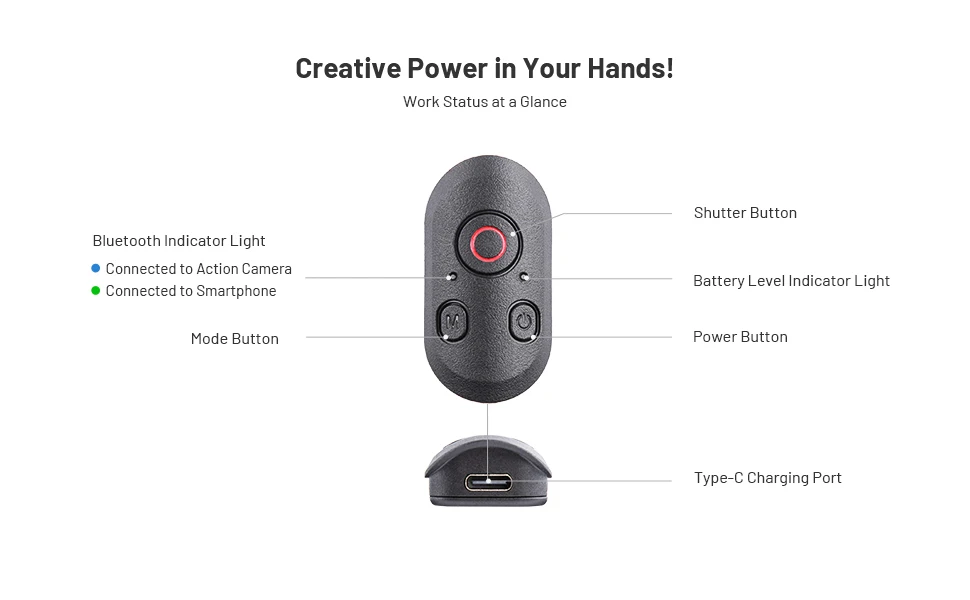 Description Picture 5 of itemPGYTECH CapLock MantisPod Power Tripod Handheld With Remote Control 4/1 Adapter For Gopro Insta360 Action Camera SmartPhone