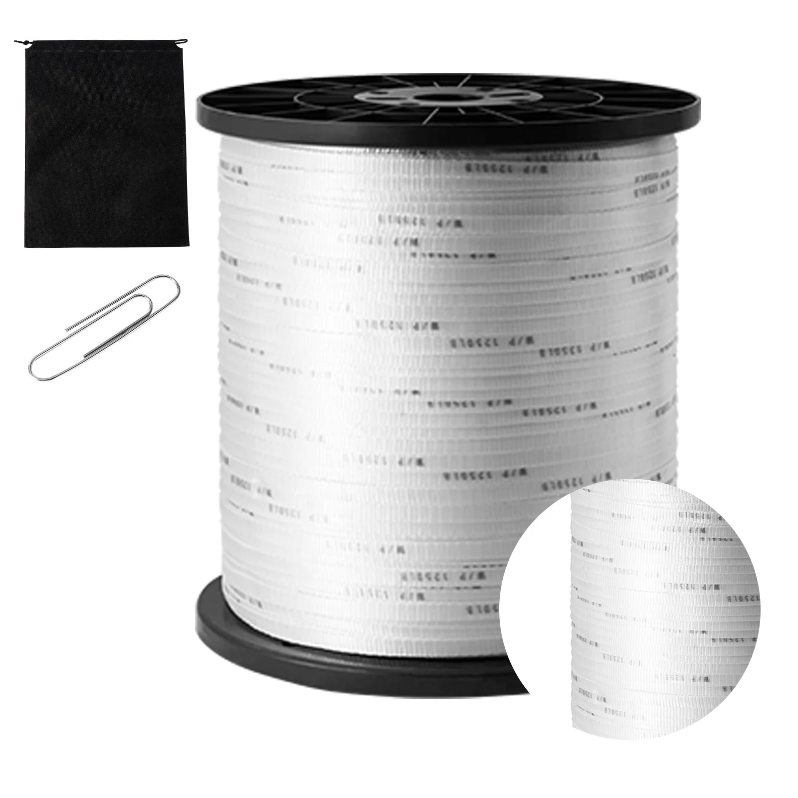 SucceBuy Polyester Pull Tape Mule Flat Rope Printed Webbing Cable Pulling Tape for Packaging Gardening Electrical Conduit Work