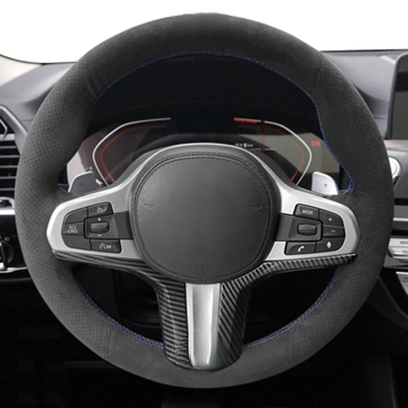 Premium Anti-Slip Suede Car Steering Wheel Cover