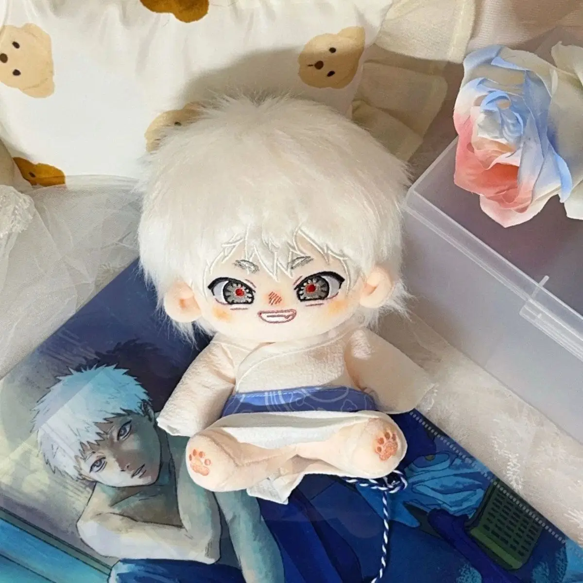 20cm Cotton Doll Plush Toy with Cute Dress-Up Outfits – Perfect Gift