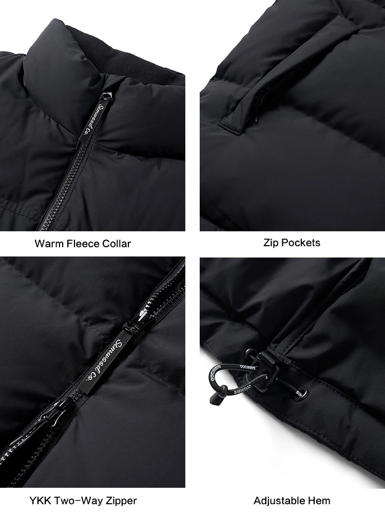 SIMWOOD 2025 Winter Oversize 90% White Duck Down Coats Men Warm Comfortable Down Puffer Jackets down jacket mens jacket