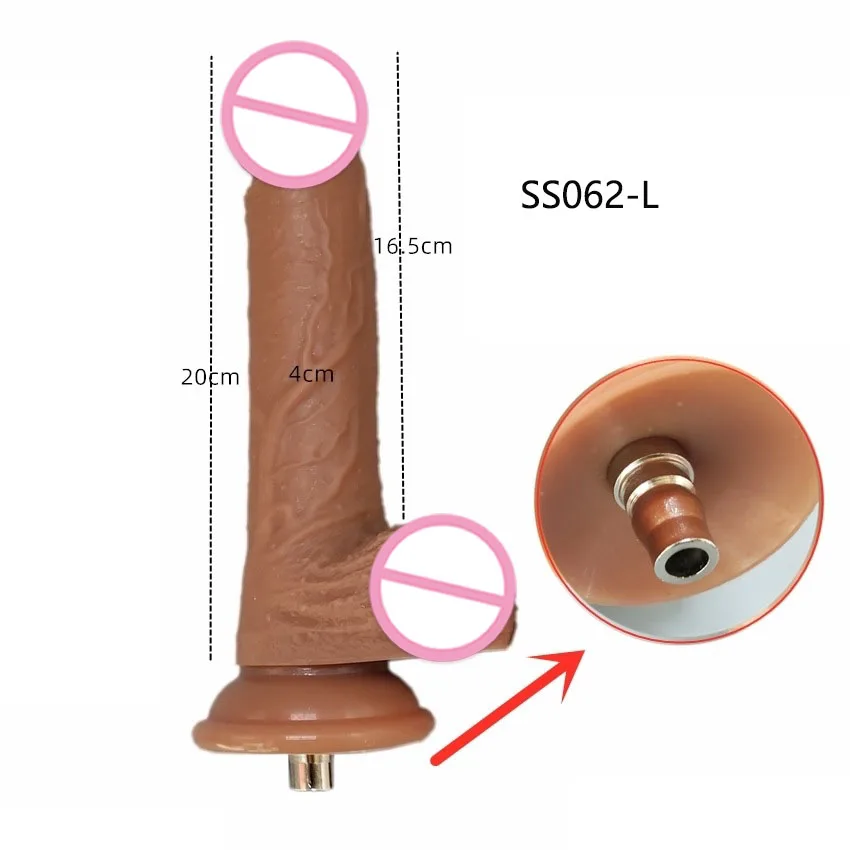 Sex Machine Attachment Skin friendly Liquid Silicone VAC-U-Lock Dildos-For Women