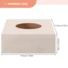 2/3pcs DIY Tissue Boxes Unfinished Wood Tissue Box Napkin Holders Craft Tissue Box Cover Simple Tissue Paper Dispenser Mold for 2