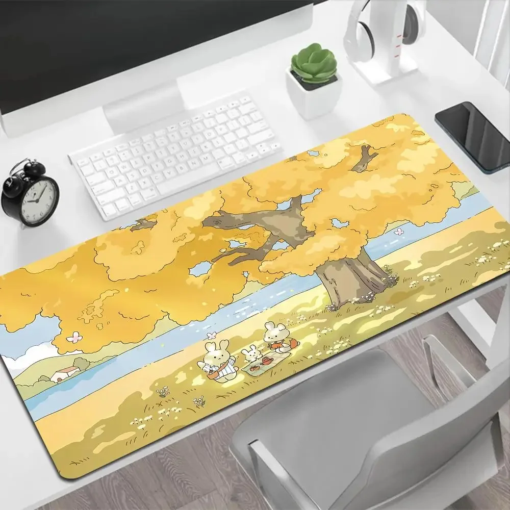 

Cute Mouse Pad 1000x500mm Large Size Keyboard Table Mats Anti-slip Computer Desk Pad Kawaii Rabbit Gaming Mousepad Girl Mat Gift
