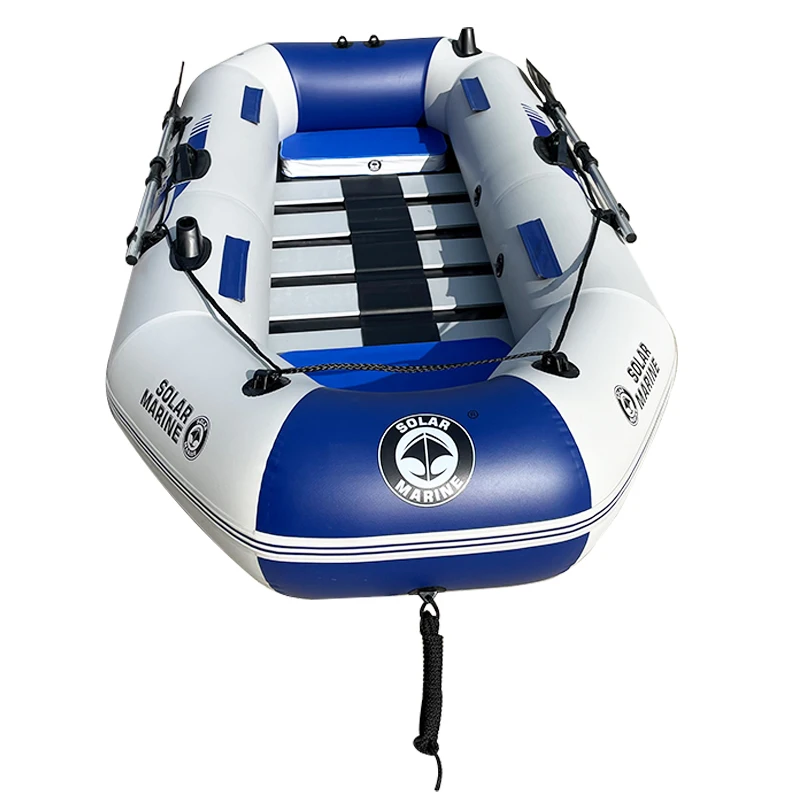 Solar Marine 3 Person Inflatable Boat Fishing Kayak Assault Rafting Boat Portable Motion Dinghy Racing Canoe with Accessories
