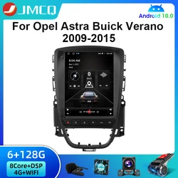 Autoradio Android 10.0, 4G, Carplay, lecteur multimédia vidéo, 2 Din, pour voiture Opel Astra J, Vauxhall, Buick Verano (2009 – 2015), Style Tesla 