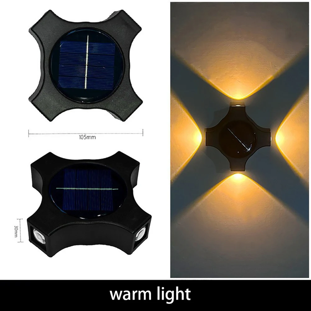 

5w Solar Wall Lamp With 2V/100mah Solar Panel IP65 Waterproof Up Down Left Right LED Solar Garden Light Wall Sconces For Garden