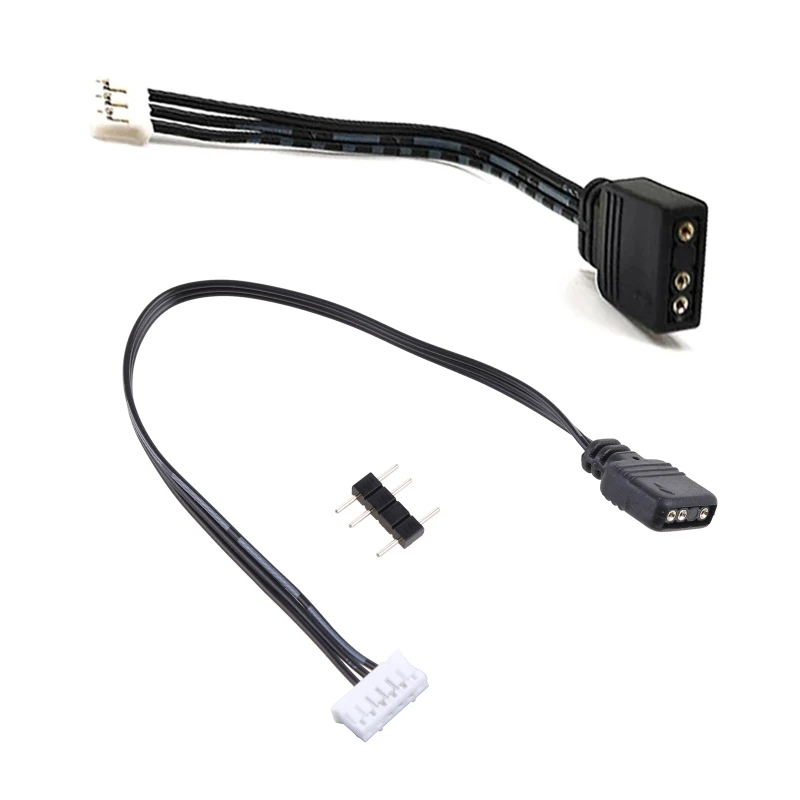 Fan Controller Adapter Cable 5V 3-pin To 6pin/ 4pin Converter 5V ARGB 3Pin to 4Pin 6Pin For Coolmoon Cool Moon Fans conversion cable adapter pwm fan expansion cable pwm fan cable