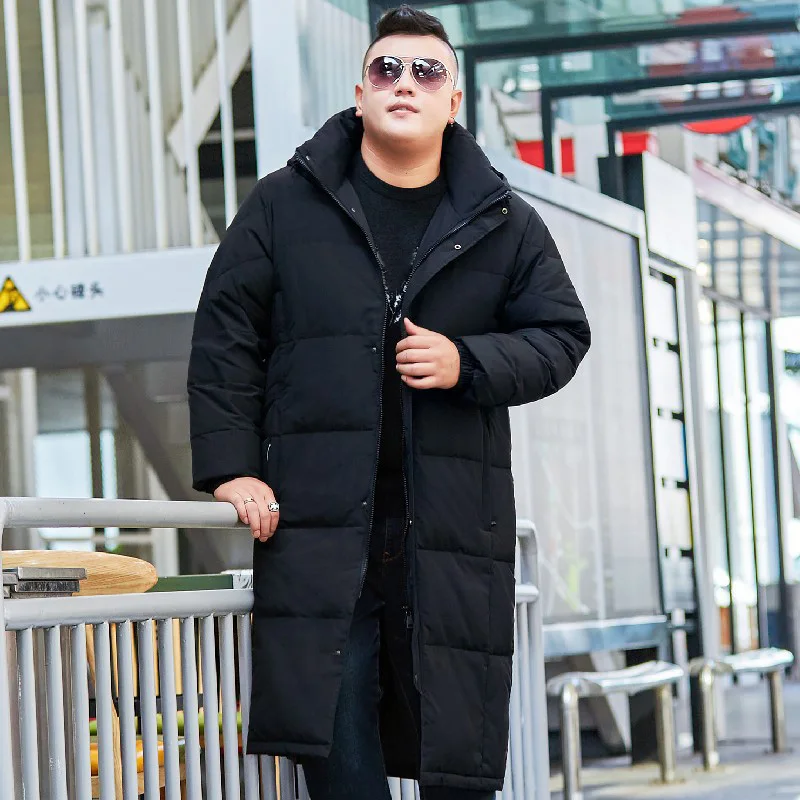 Winter men\'s plus size 10XL long camouflage cold-proof extended knee down jacket puffer coat 9xl down coat mens jacket 7XL 8XL