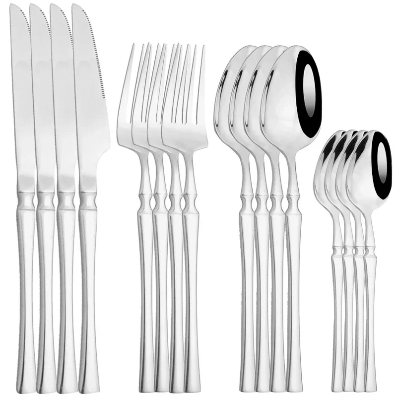 Stainless Steel Tableware Set Knife Fork Spoon Flatware Set