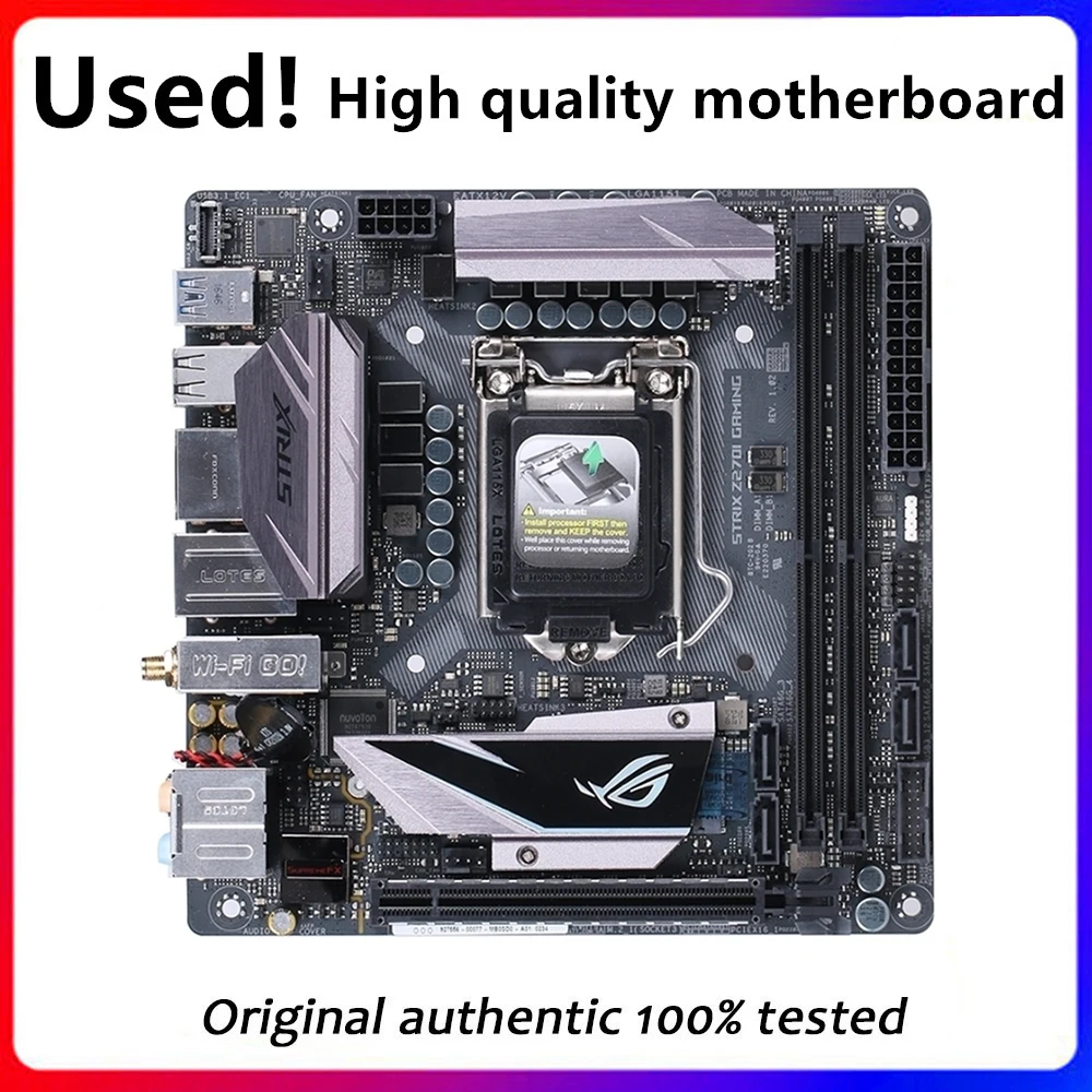 Per Strix Z270I Gaming Originale Usato Desktop Intel Z270 32Gb Ddr4 Scheda Madre Lga 1151 I7/I5/I3 Usb3.0 Sata3