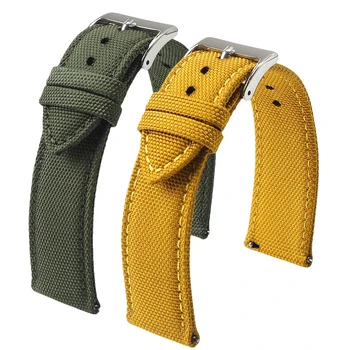 18mm 19mm 20mm 21mm 22mm 24mm Waterproof Sailcloth Watch Strap Two-Sided Nylon Watchband Quick Release Band Sport Belt For Men 1