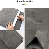 PU Leather Laptop Sleeve Bag For Macbook Air Pro 13 15 16 Case Notebook Cover For 13.3 14 15 15.6 inch Redmi Huawei Dell HP ASUS - Image 2