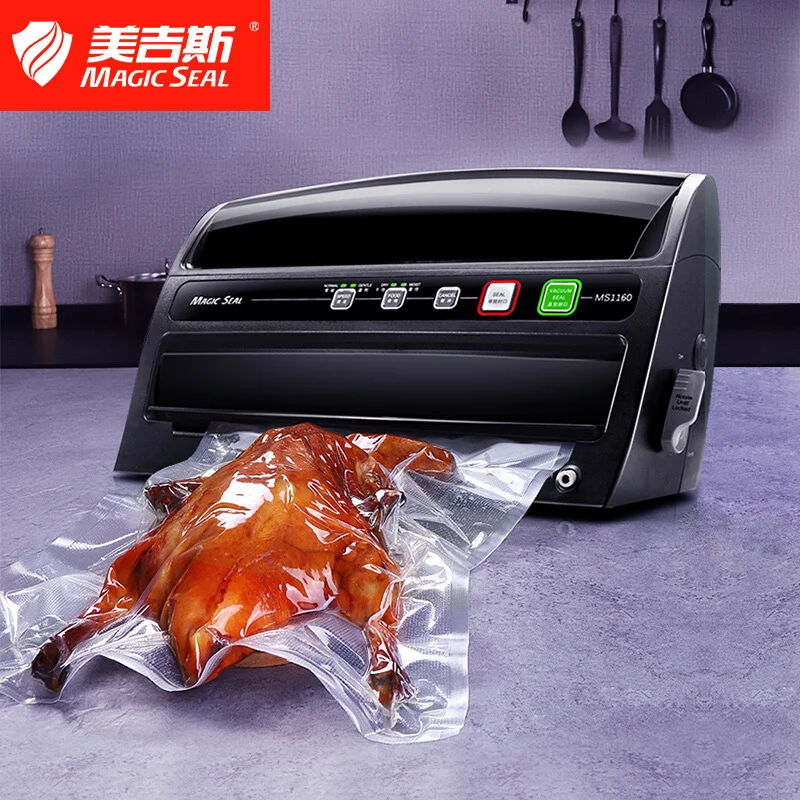 MAGIC SEAL MS1160 Home Vacuum Food Sealer Food Saver Vacuum Sealer Machine Professional Wet Food Vacuum Sealer Packaging Machine 2