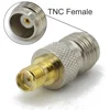 Connector TNC to SMA Adapter Male plug & Female jack RF Coaxial Adapter Test Converter Brass 50ohm Straight Wire Terminals TNC 6