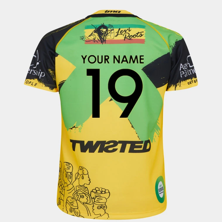 Jamaica rugby T-shirt 2022 home rugby jersey Custom name and number shirt big size 5xl Maternity Clothing classic Maternity Clothing