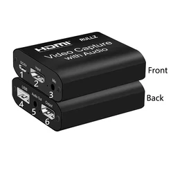 Rullz 4K HDMI Video Capture Card for Game Recording and Live Streaming (USB 2.0 Audio)