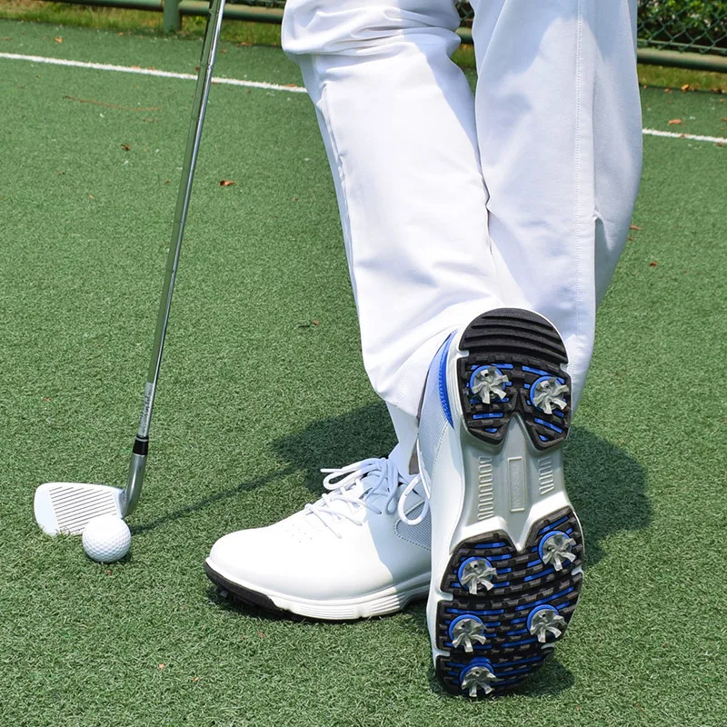 Golf Shoes Men Professional Golf Shoes Waterproof Spikes Black White Mens Trainers Big Size