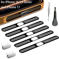 USB C Dust Plug Set - 9 - Piece Anti - Dust Charging Port & Speaker Covers, Slim Protective Accessories (Silver)