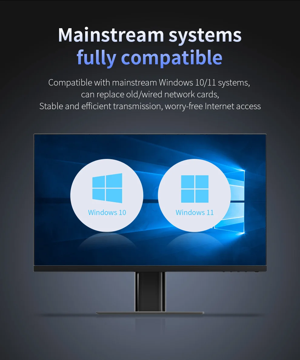 COMFAST USB WiFi 7 와이파이 어댑터 6452Mbps 네트워크 카드 USB3.0 트라이밴드 와이파이 동글 2.4G/5.8G/6G 드라이버 불필요 PC용 Win10/11