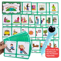 46 Groups/set Irregular Verbs Montessori English Word Pocket Flash Card Game Card Learning English Educational Toys for Kids 2