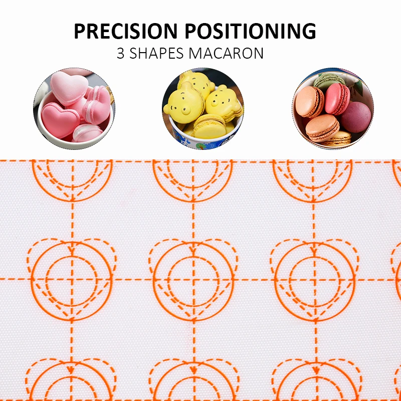 Silicone Baking Mat Non-Stick – Macaron, Fondant, Cookie, and Pastry Pad for Oven Use, ... - SKU SBMN1036 - UGI Packaging