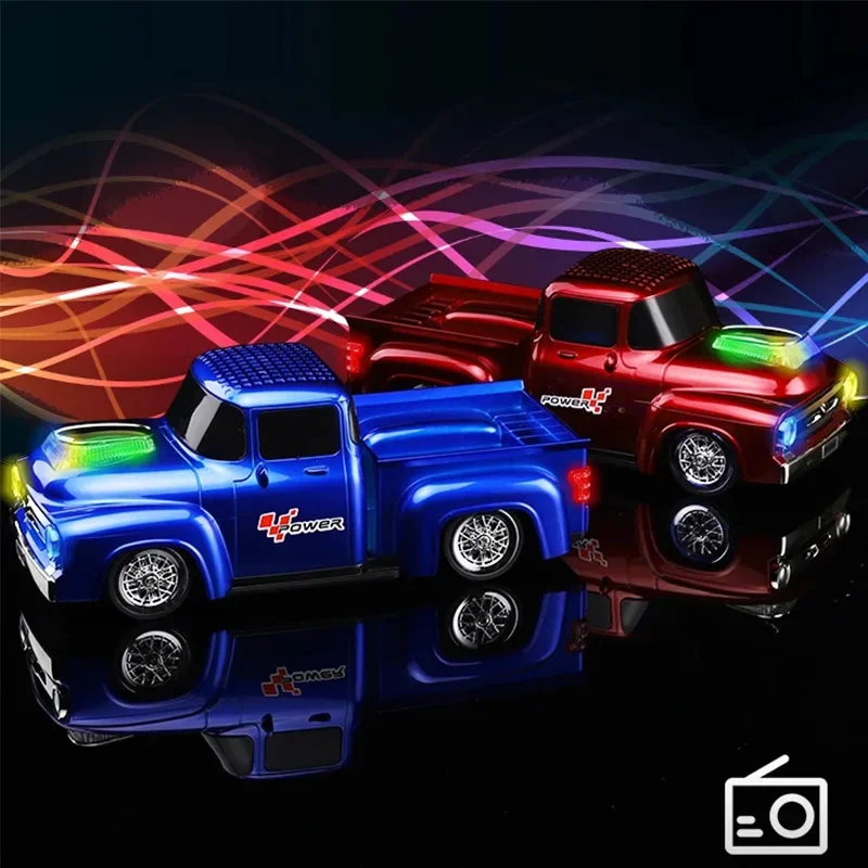 Classic Wireless Bluetooth Speaker with Subwoofer High Fidelity Stereo Surround Portable Soundbox Support TF Card FM Radio USB