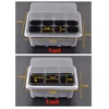 Plastic Nursery Pot 6/12 Holes Seed Grow Planter Box Greenhouse Seeding Garden Seed Pot Tray plant Seedling Tray With Lids 6
