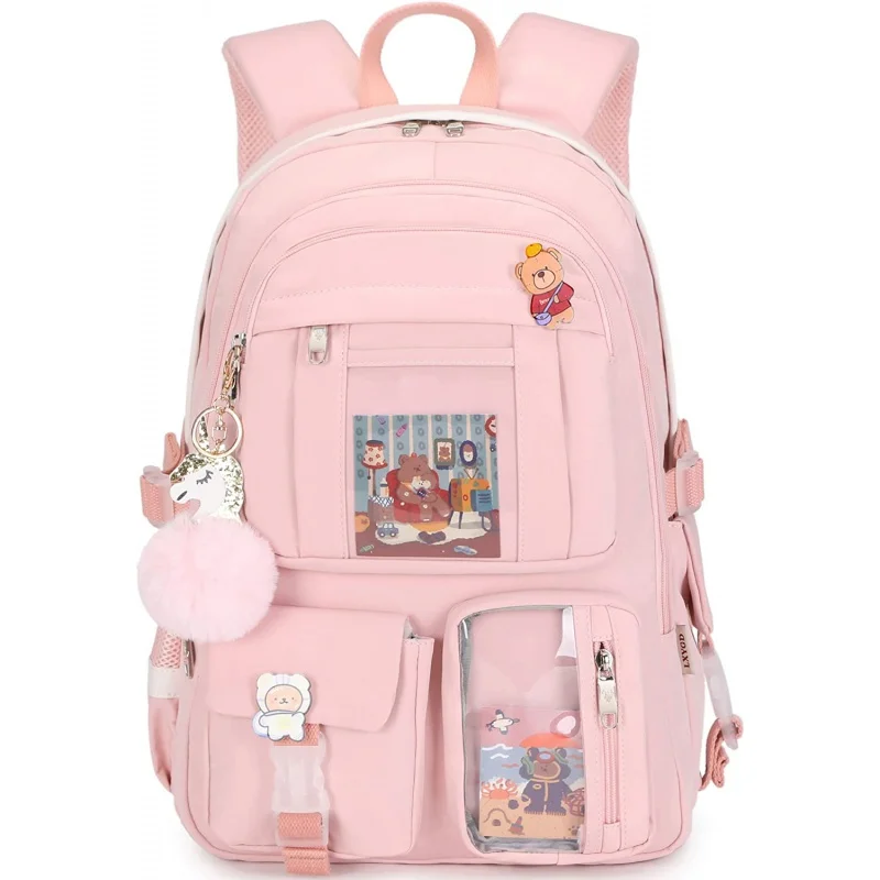 

kawaii Backpack School Bag College Backpack Large Travel Daypack Kawaii Bookbags for Teens Girls Women Students