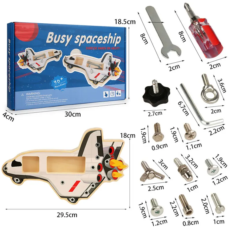 Wooden Fine Motor Training Educational Toy Set for Kids