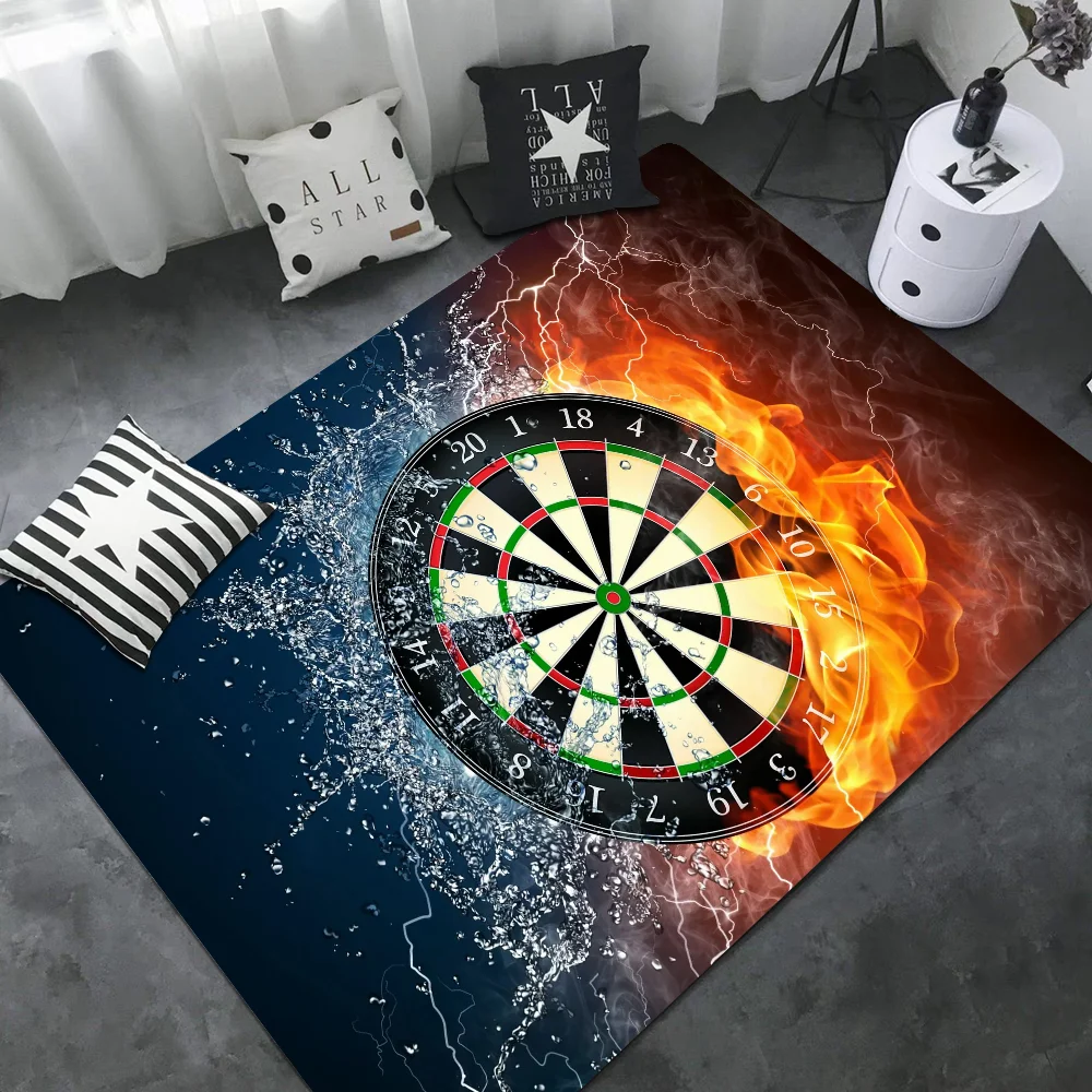 DARTS 다트 보드 화살표 바닥 매트, 직사각형 미끄럼 방지, 가정용 소프트 배드매트, 전면 문짝, 실내 야외 호텔 장식 매트