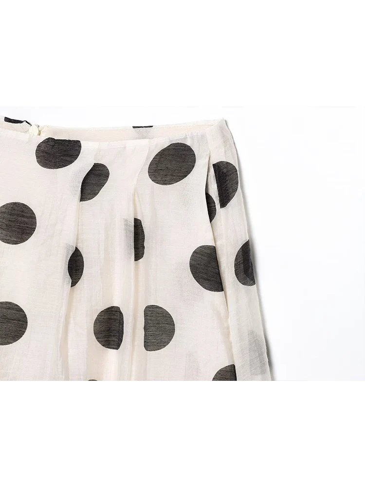 TFMLN Women's Polka Dot Shorts Suit Summer Casual Halterneck Sleeveless Button Top Back Zipper Wide Leg  Shorts Fashion Outfits