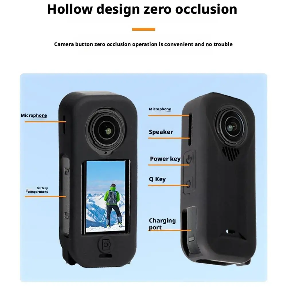 Silicone Protective Case and Lens Guard Cap